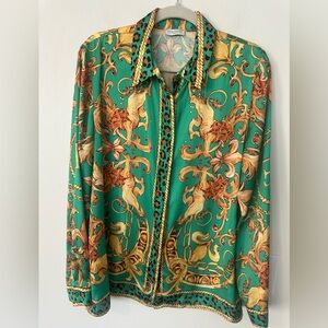 Exaltation Paris Baroque Style Print Jennifer Blouse 44